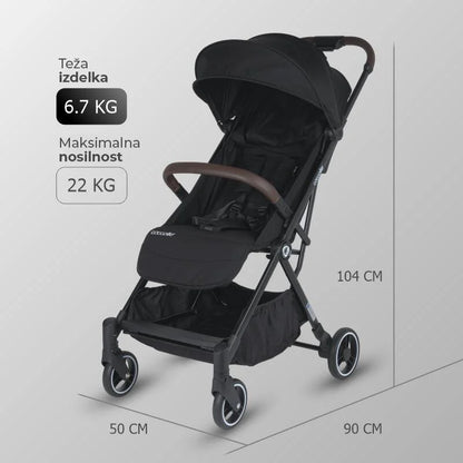 Coccolle® Melia premium športni voziček - Diamond Black