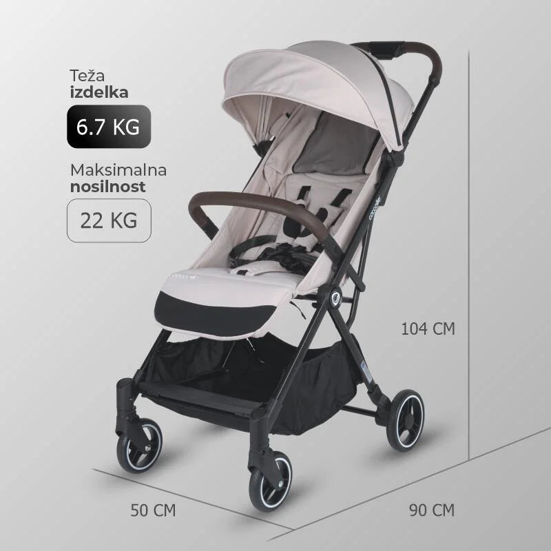 Coccolle® Melia premium športni voziček - Pearl Mist