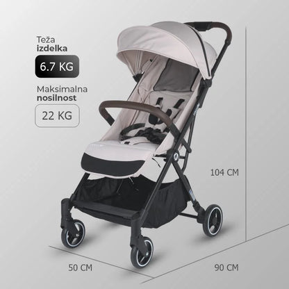 Coccolle® Melia premium športni voziček - Pearl Mist