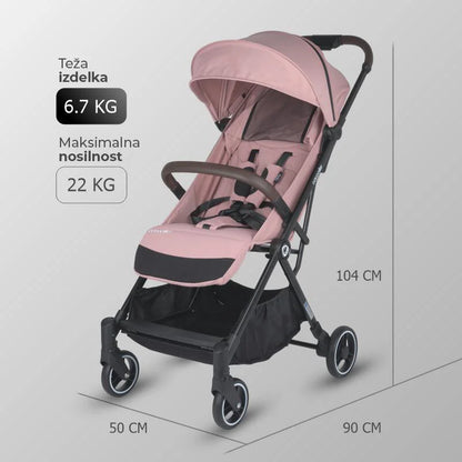 Coccolle® Melia premium športni voziček - Blush Rose