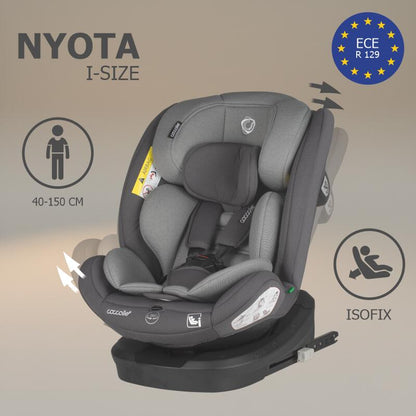 Coccolle Nyota 360° i-Size otroški avtosedež (40-150 cm) – Diamond black