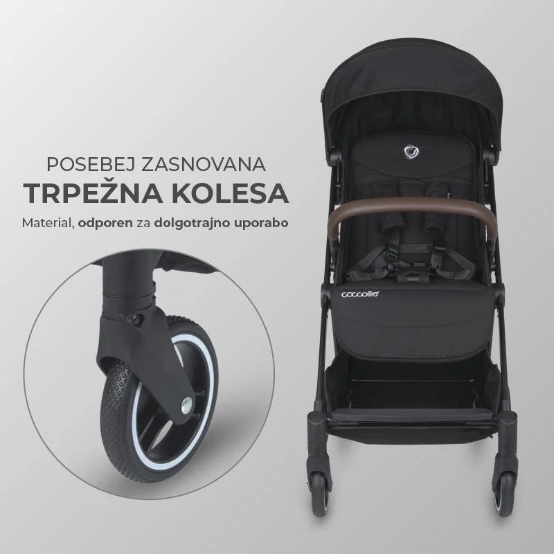 Coccolle® Melia premium športni voziček - Diamond Black