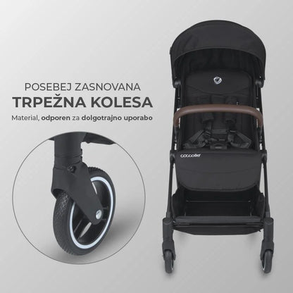 Coccolle® Melia premium športni voziček - Diamond Black