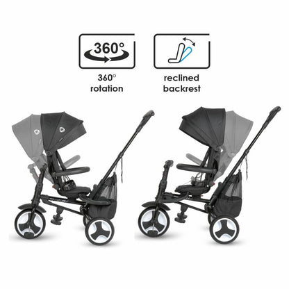 Coccolle Spectra Plus Premium otroški tricikel - Jet Black