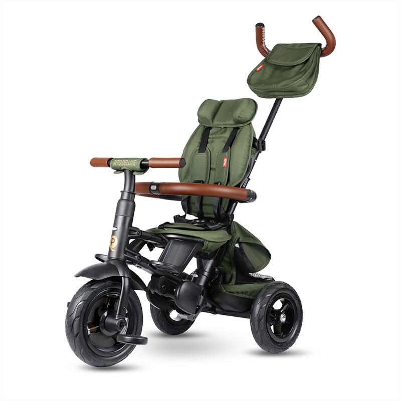 QPlay Rito Deluxe otroški tricikel - Olive Green