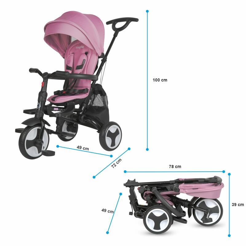 Coccolle Spectra Plus Premium otroški tricikel - Orchid Violet