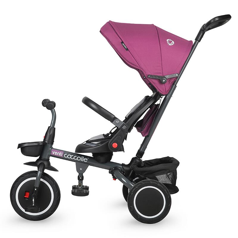 Coccolle Venti večnamenski otroški tricikel - Magenta
