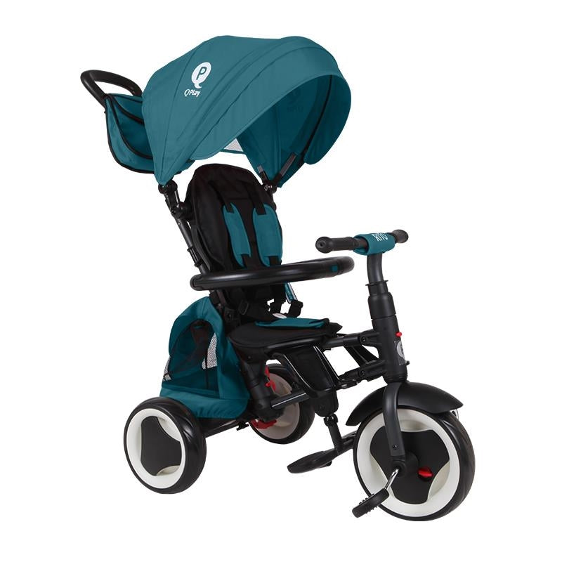 QPlay Rito+ otroški tricikel - Turquoise