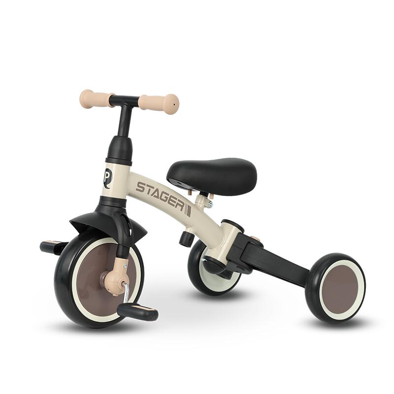 QPlay STAGER otroški tricikel 3v1 - Brown