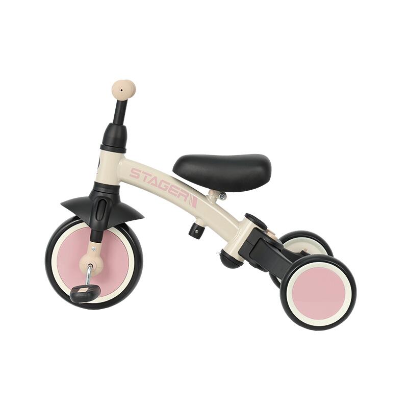 QPlay STAGER otroški tricikel 3v1 - Pink