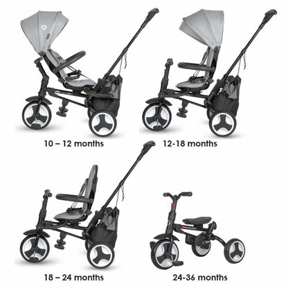 Coccolle Spectra Plus Premium otroški tricikel - Neutral Grey