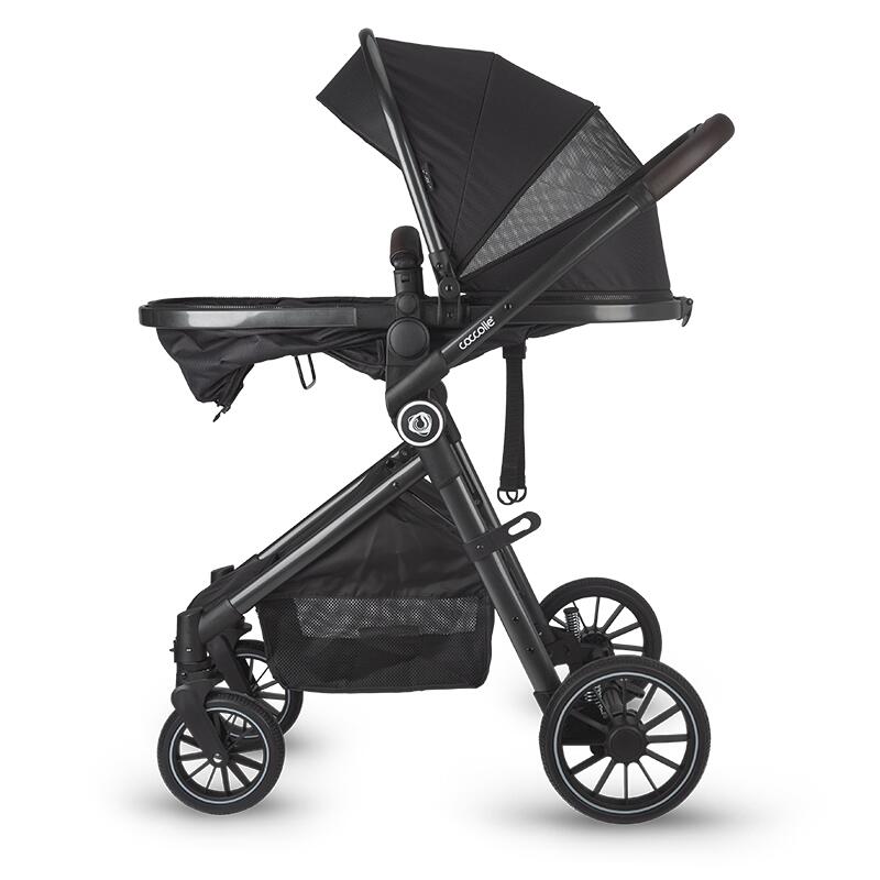 Coccolle Ago otroški voziček 3v1 – Diamond black
