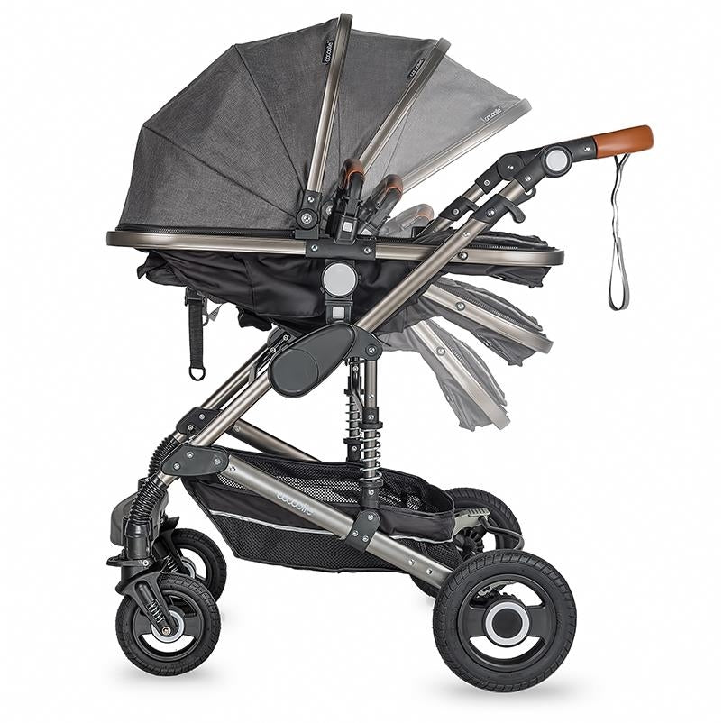 Coccolle Siyana otroški voziček 3v1 – Urban Grey