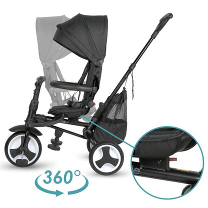 Coccolle Spectra Plus Premium otroški tricikel - Jet Black