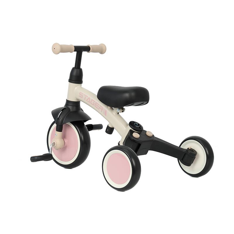 QPlay STAGER otroški tricikel 3v1 - Pink