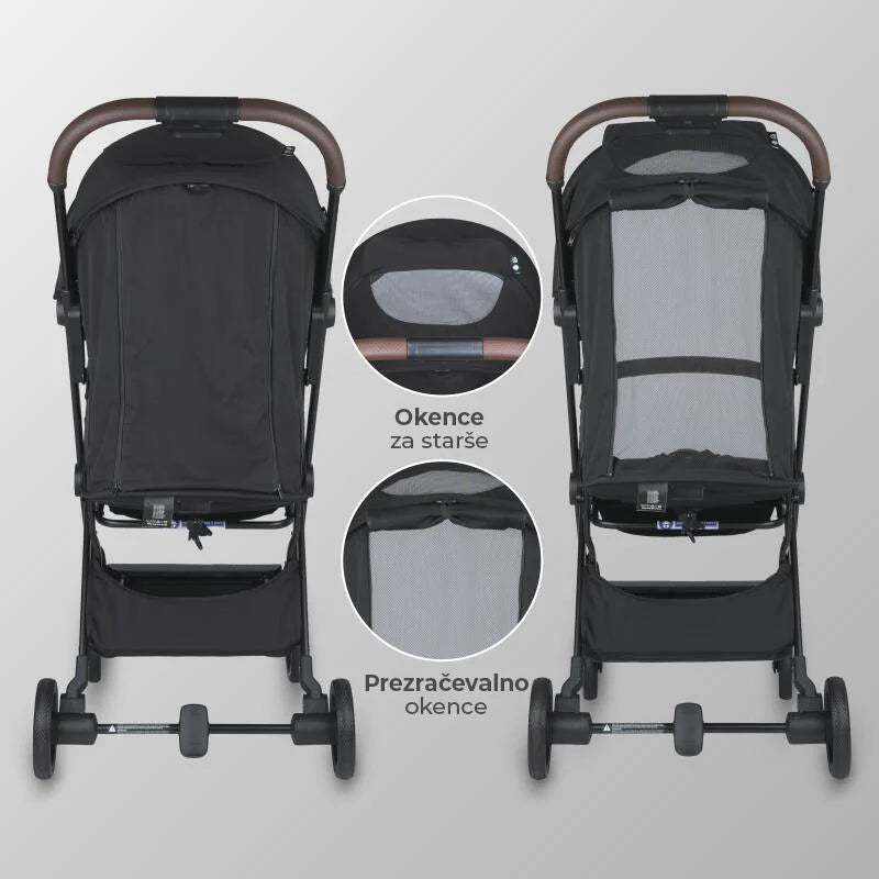 Coccolle® Melia premium športni voziček - Diamond Black