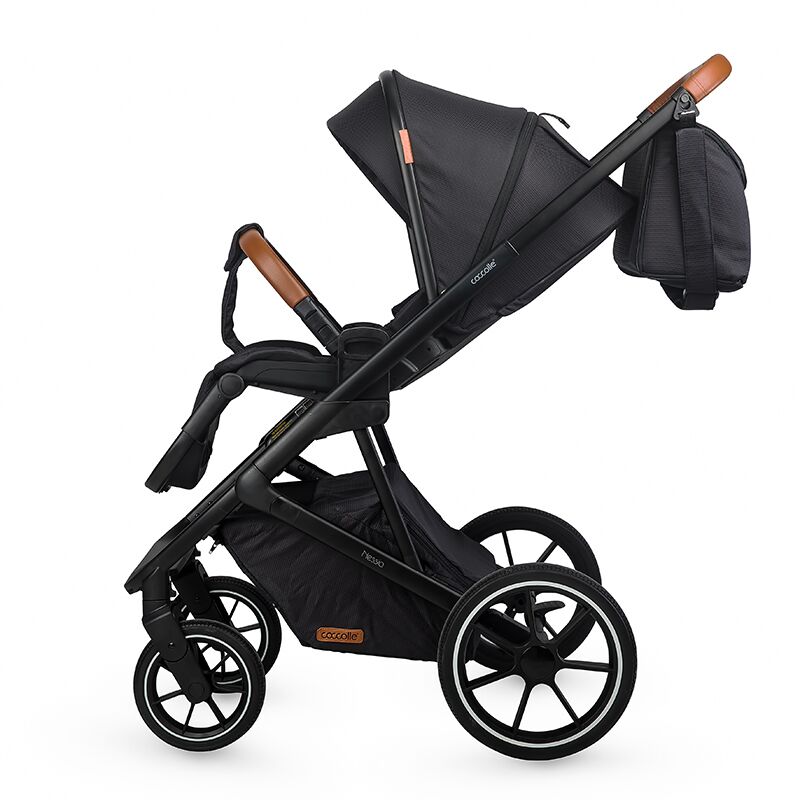 Coccolle Nessia otroški voziček 3v1 – Diamond Black