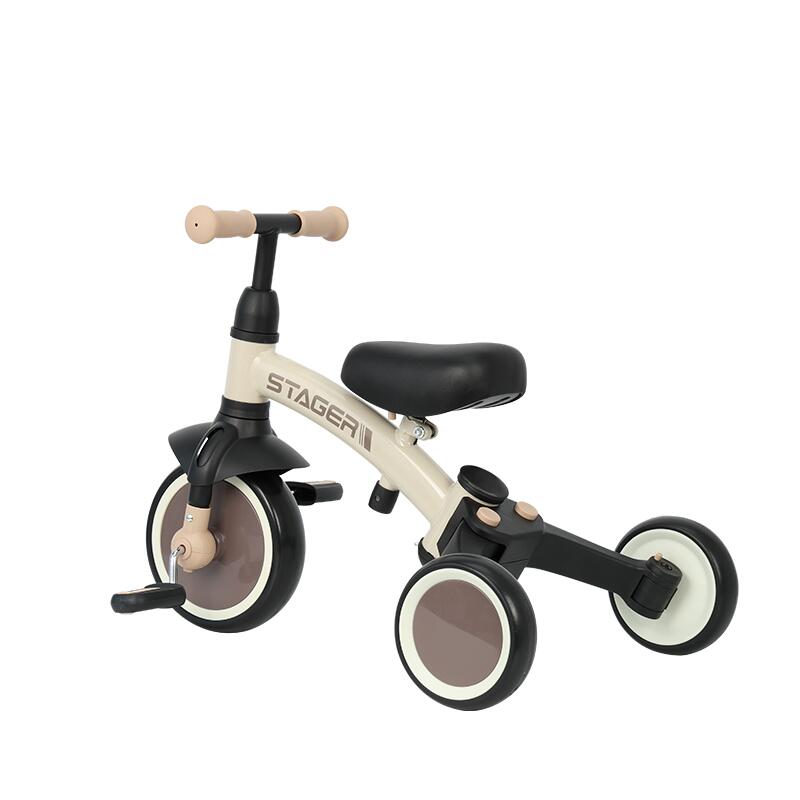 QPlay STAGER otroški tricikel 3v1 - Brown