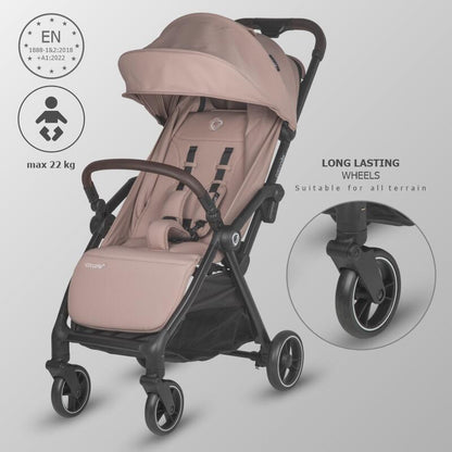 Coccolle Arella športni voziček s samodejnim zlaganjem – Sand beige