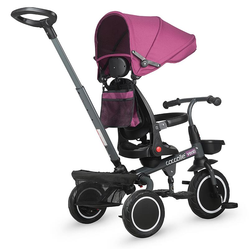 Coccolle Venti večnamenski otroški tricikel - Magenta