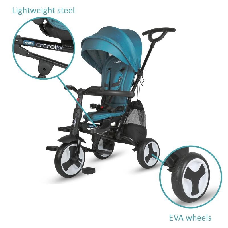 Coccolle Spectra Plus Premium otroški tricikel - Atlantic Blue