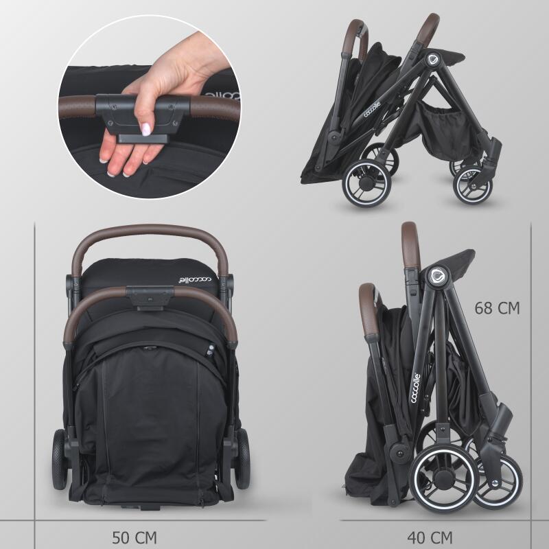 Coccolle® Melia premium športni voziček - Diamond Black