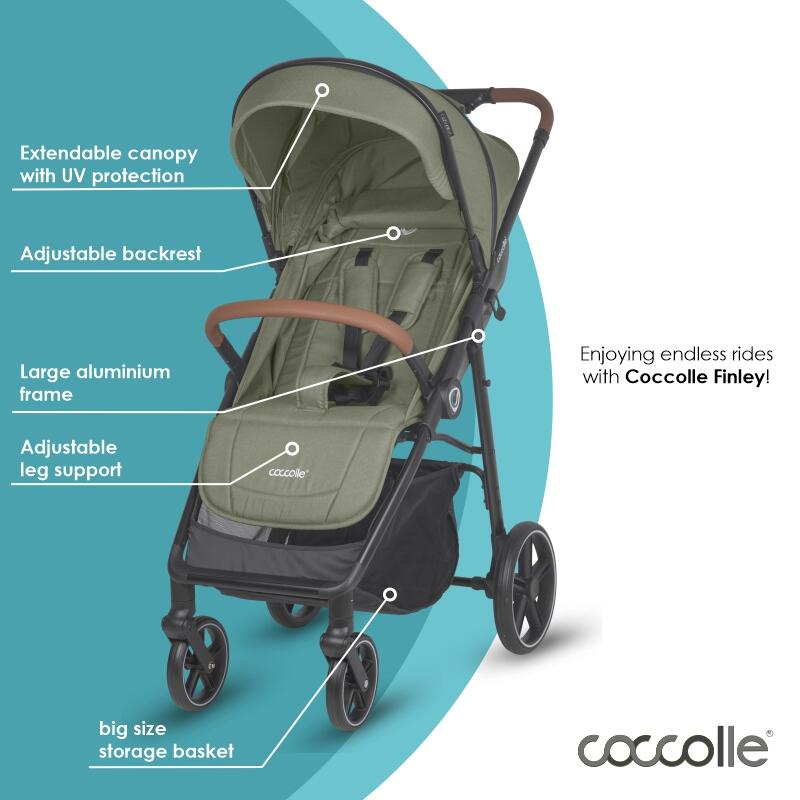 Coccolle Finley športni voziček – Moss green