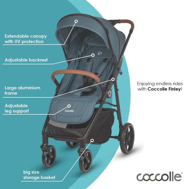 Coccolle Finley športni voziček – Ocean blue