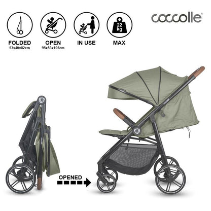 Coccolle Finley športni voziček – Moss green