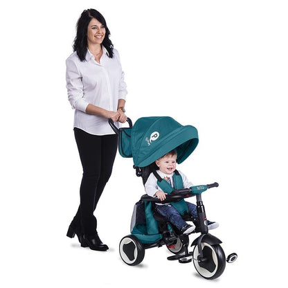 QPlay Rito+ otroški tricikel - Turquoise