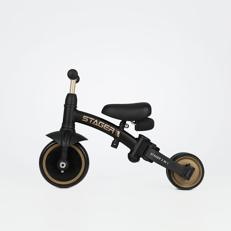 QPlay STAGER otroški tricikel 3v1 - Platinum