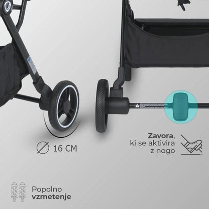 Coccolle® Melia premium športni voziček - Sage Shadow