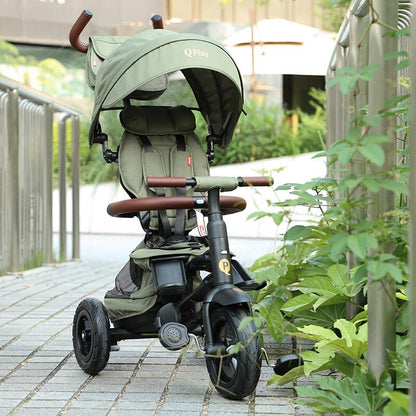 QPlay Rito Deluxe otroški tricikel - Olive Green