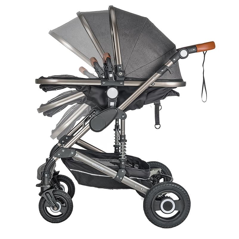 Coccolle Siyana otroški voziček 3v1 – Urban Grey