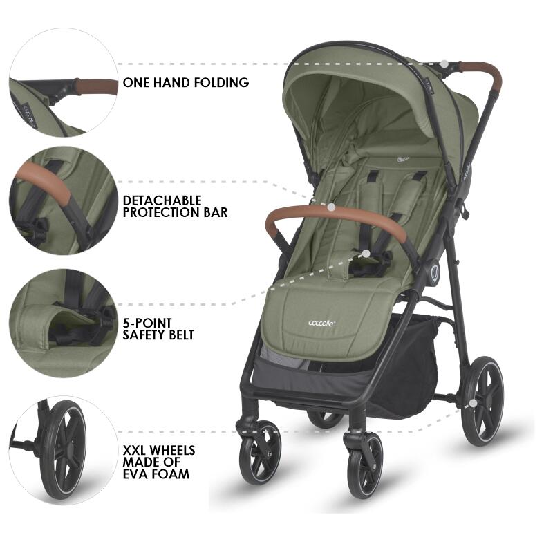 Coccolle Finley športni voziček – Moss green
