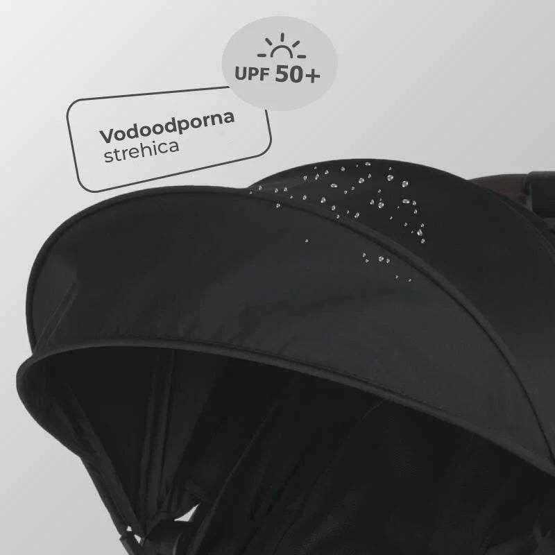 Coccolle® Melia premium športni voziček - Diamond Black
