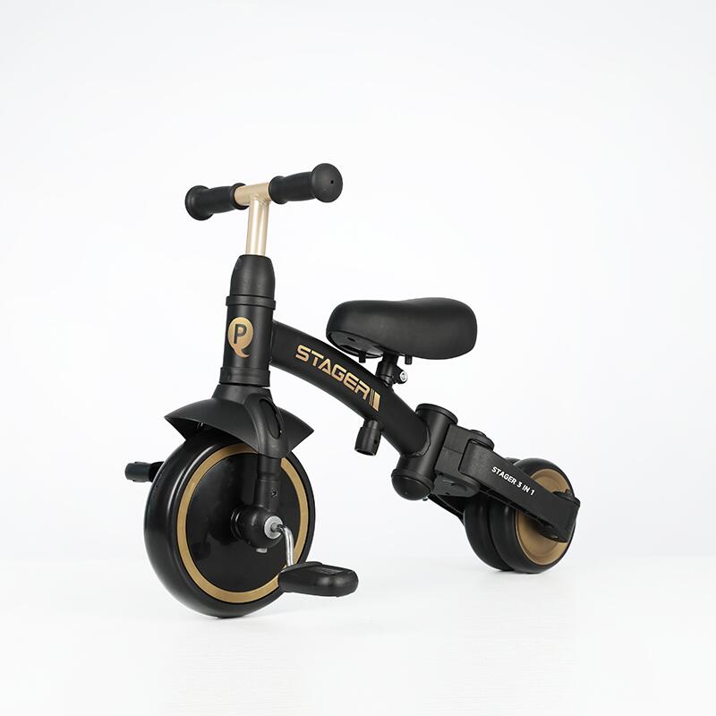 QPlay STAGER otroški tricikel 3v1 - Platinum
