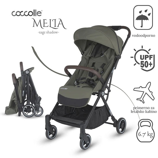 Coccolle® Melia premium športni voziček - Sage Shadow