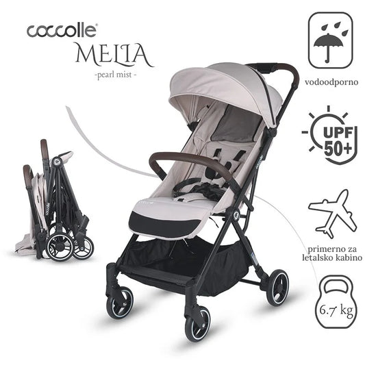 Coccolle® Melia premium športni voziček - Pearl Mist