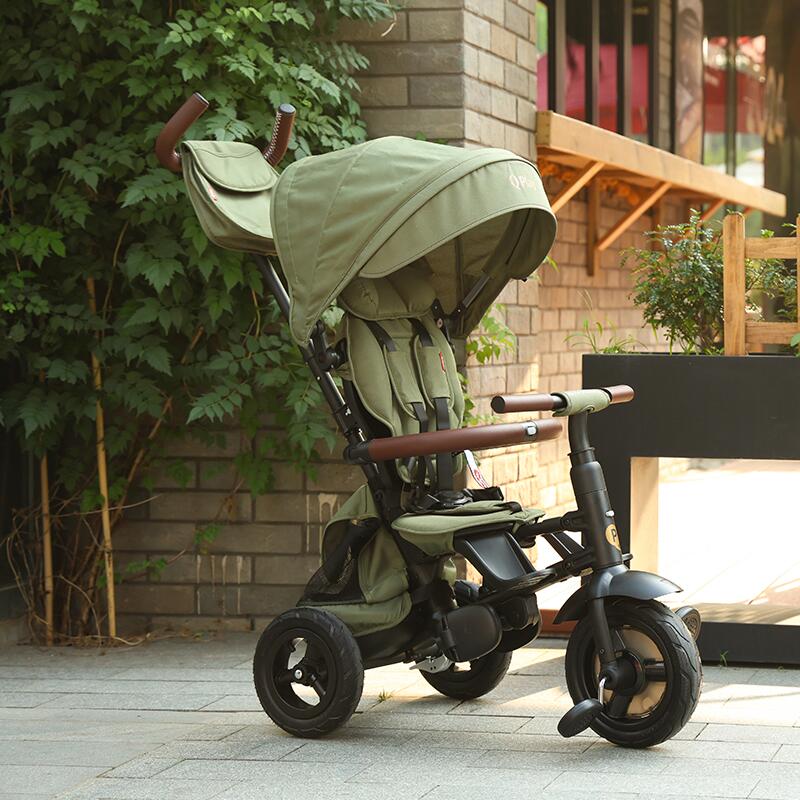 QPlay Rito Deluxe otroški tricikel - Olive Green