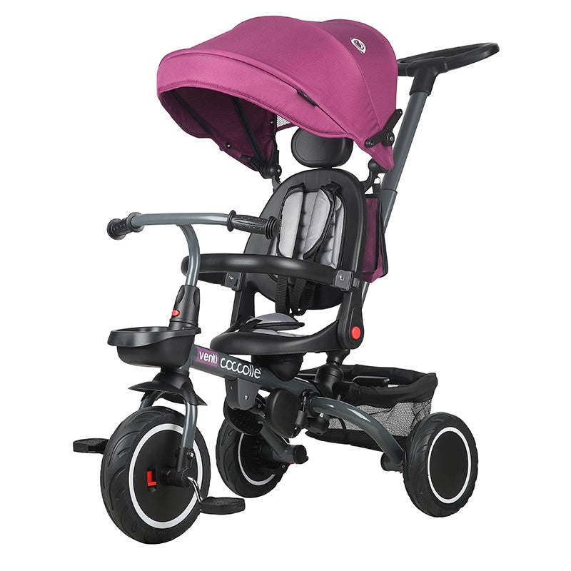 Coccolle Venti večnamenski otroški tricikel - Magenta