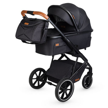 Coccolle Nessia otroški voziček 3v1 – Diamond Black