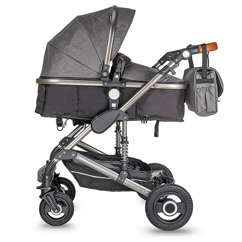 Coccolle Siyana otroški voziček 3v1 – Urban Grey