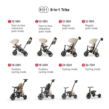 QPlay Comfo Max otroški tricikel - Beige