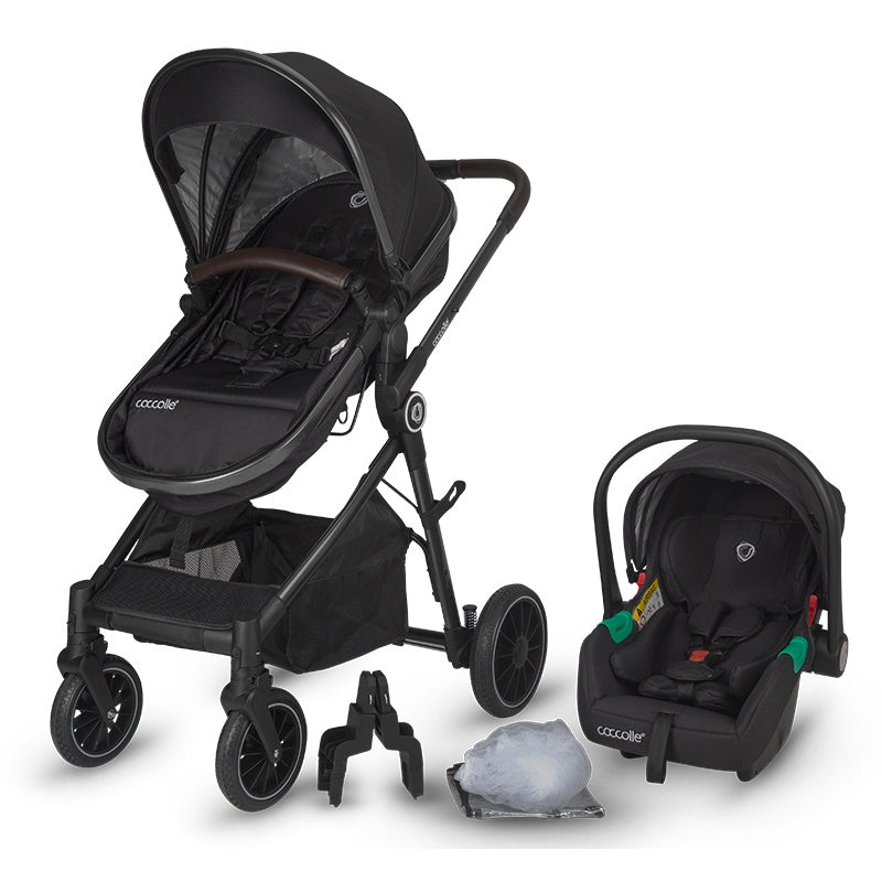 Coccolle Ago transformabilni modularni otroški voziček – Diamond black