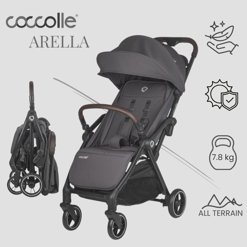 Coccolle Arella športni voziček s samodejnim zlaganjem – Dark pearl
