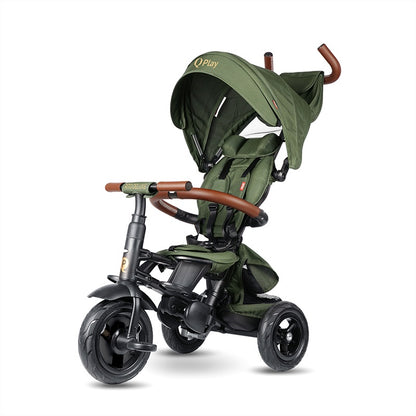 QPlay Rito Deluxe otroški tricikel - Olive Green