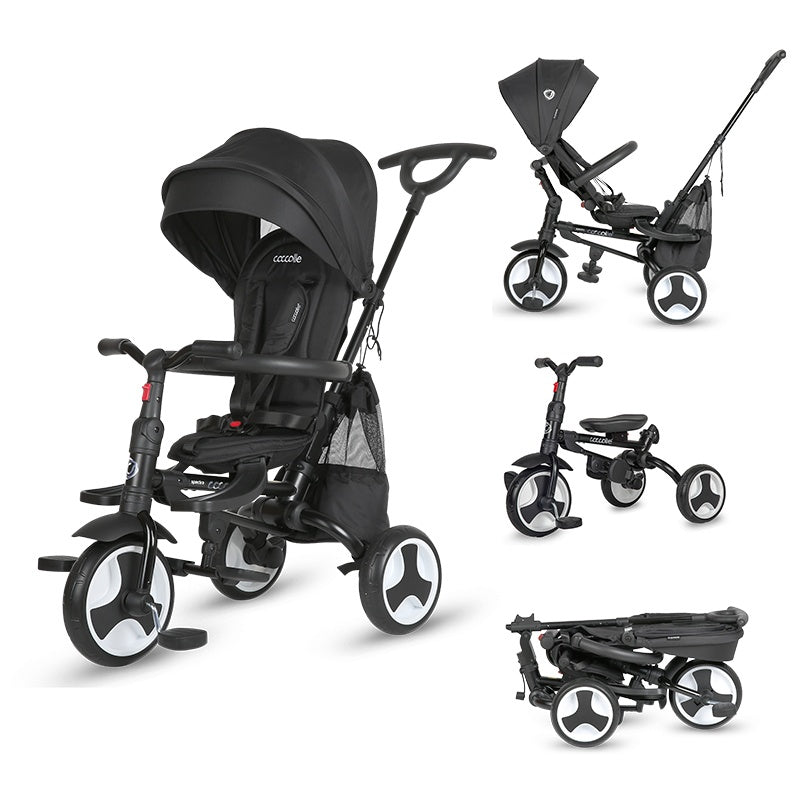 Coccolle Spectra Plus otroški tricikel - Jet Black