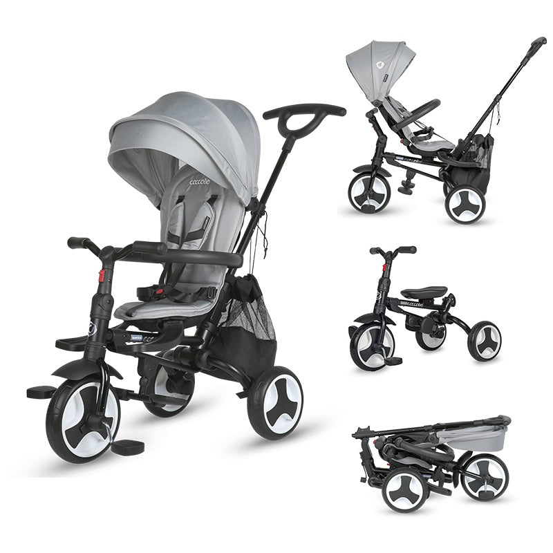 Coccolle Spectra Plus otroški tricikel - Neutral Grey