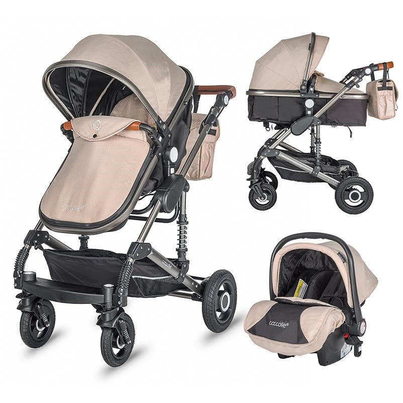 Coccolle Siyana otroški voziček 3v1 – Safari Beige